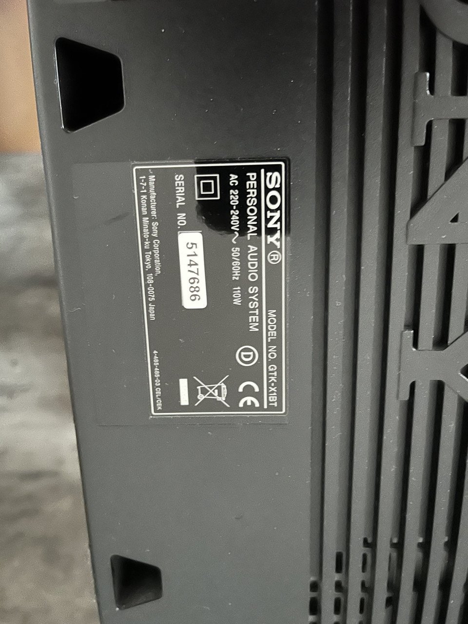Sony gtk x1bt
