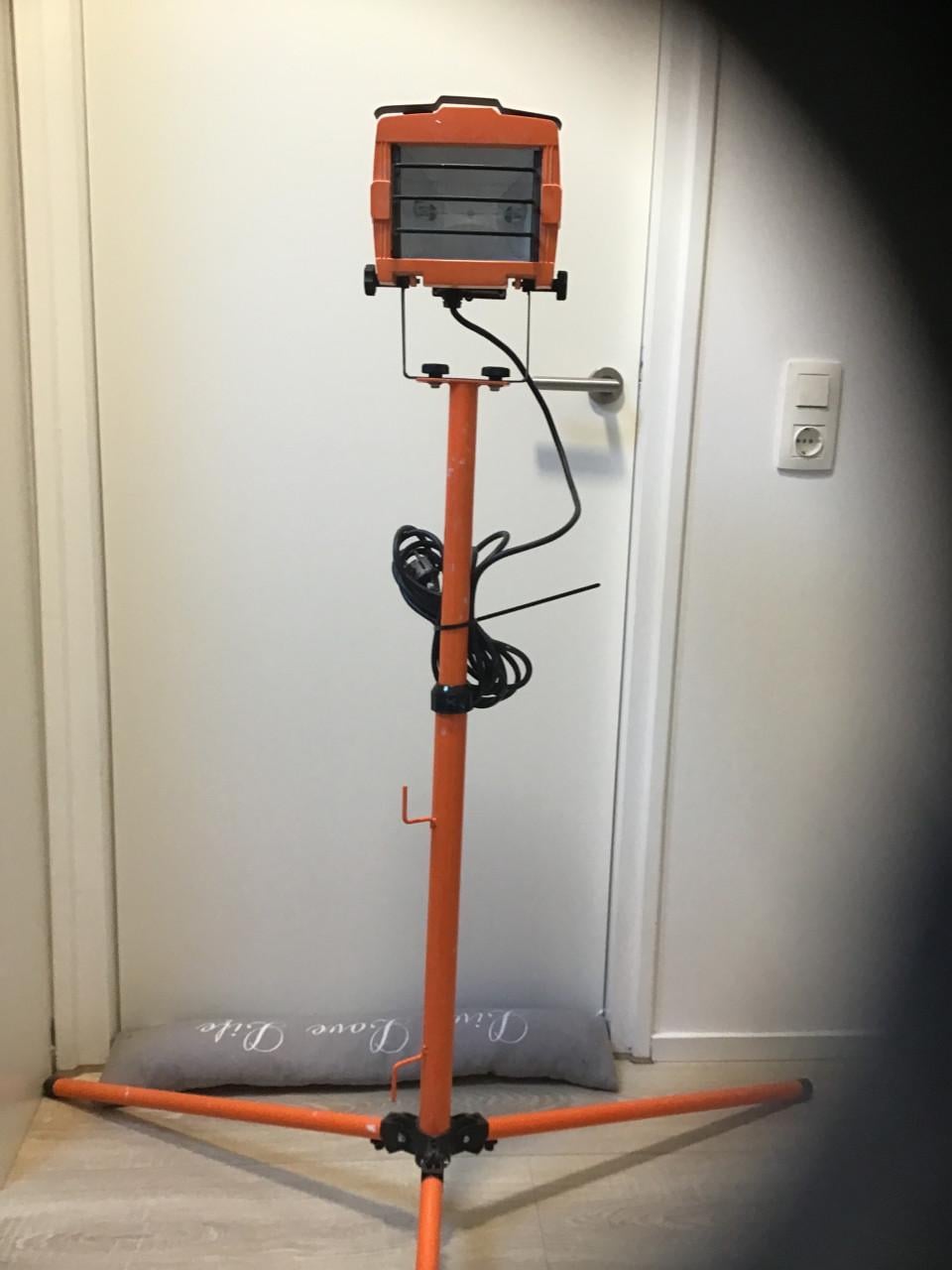 Bouwlamp halogeen op statief