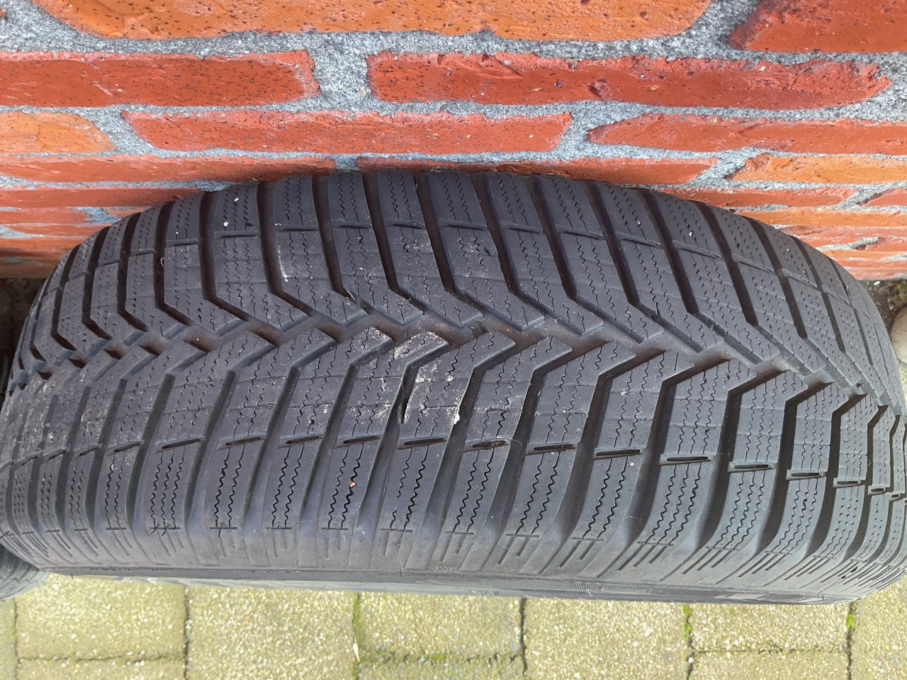 4 winterbanden met stalen velg