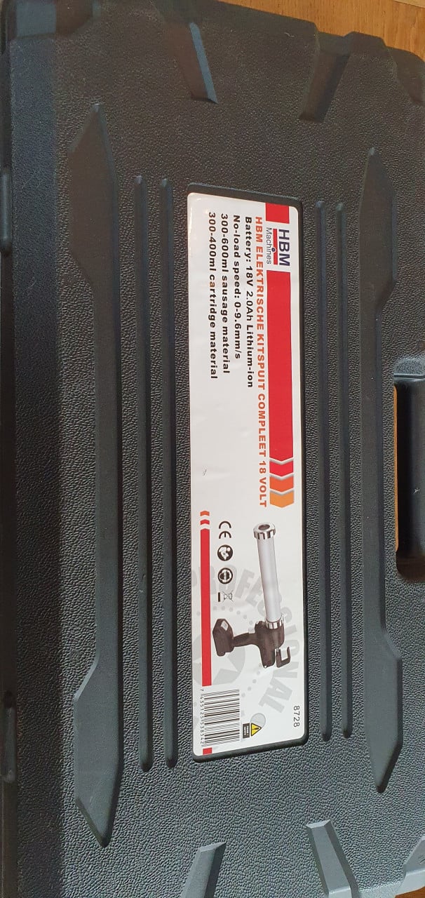 HBM Elektrische kitspuit