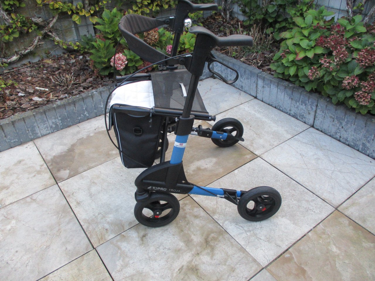 Zgan  Topro Troja 2G opvouwbare lichtgewicht rollator met zitje tas en ...
