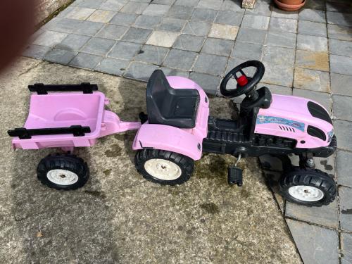 Speeltractor met aanhanger
