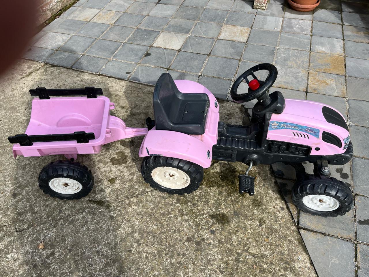Speeltractor met aanhanger