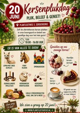 Kersenpluk dag/ open dag 20 Juni
