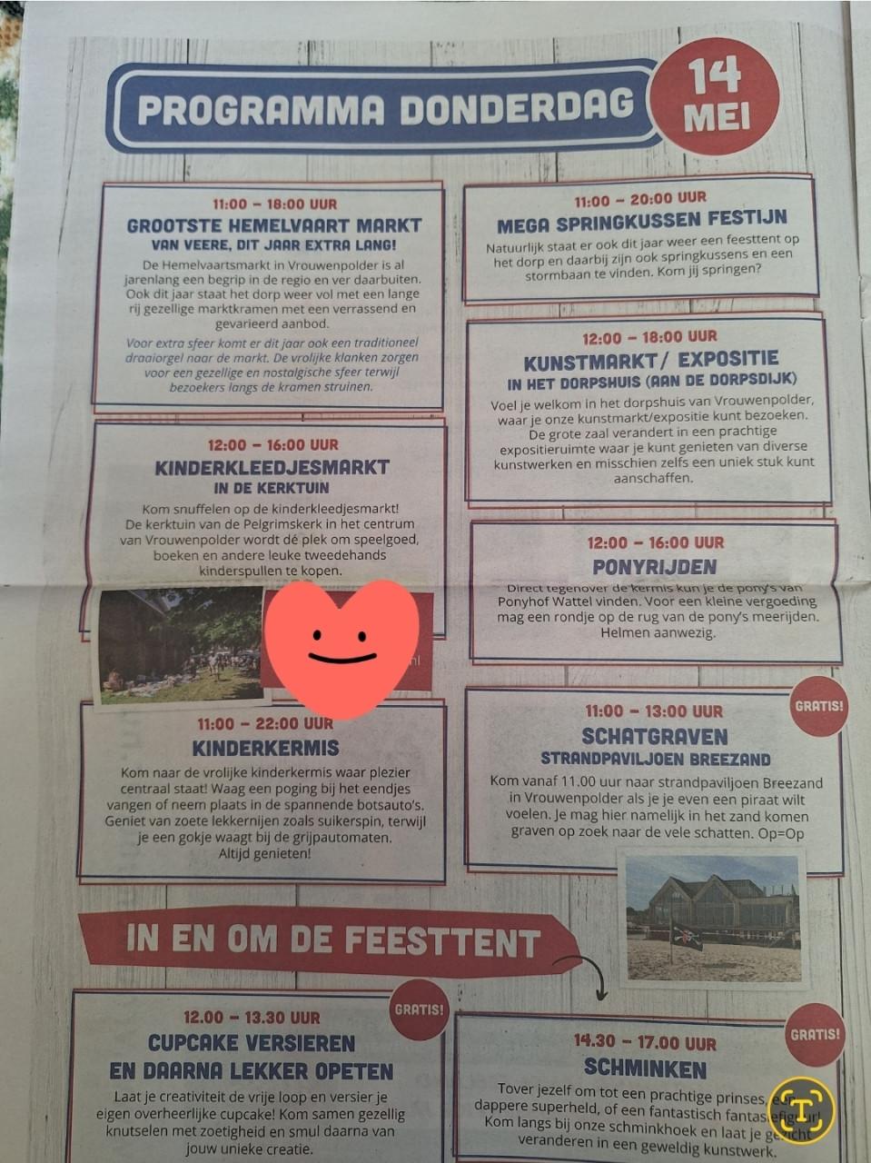 Kinderkleedjes markt op Hemelvaart