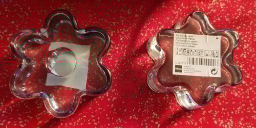 Hema glas kandelaar - heel stabiel - 9 cm