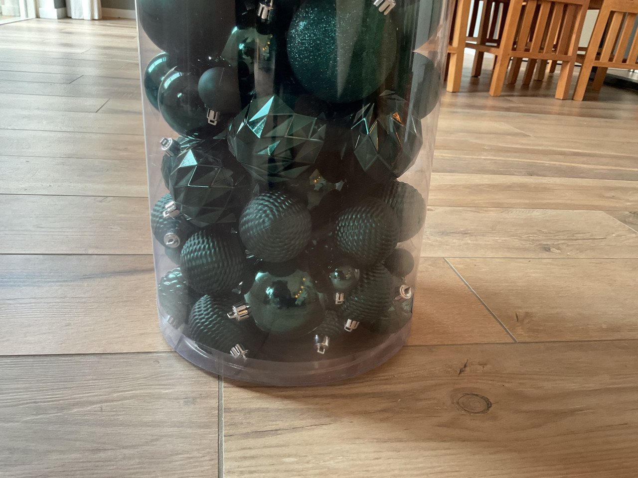 Onbreekbare groene kerstballen ca. 100 st. (Intratuin) nieuw