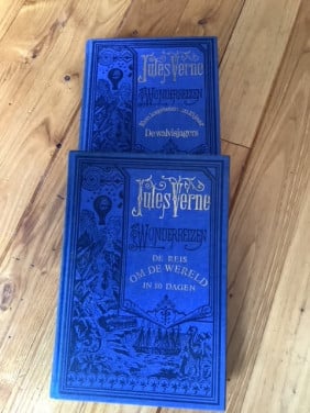 Te koop 2 boeken Jules Verne
