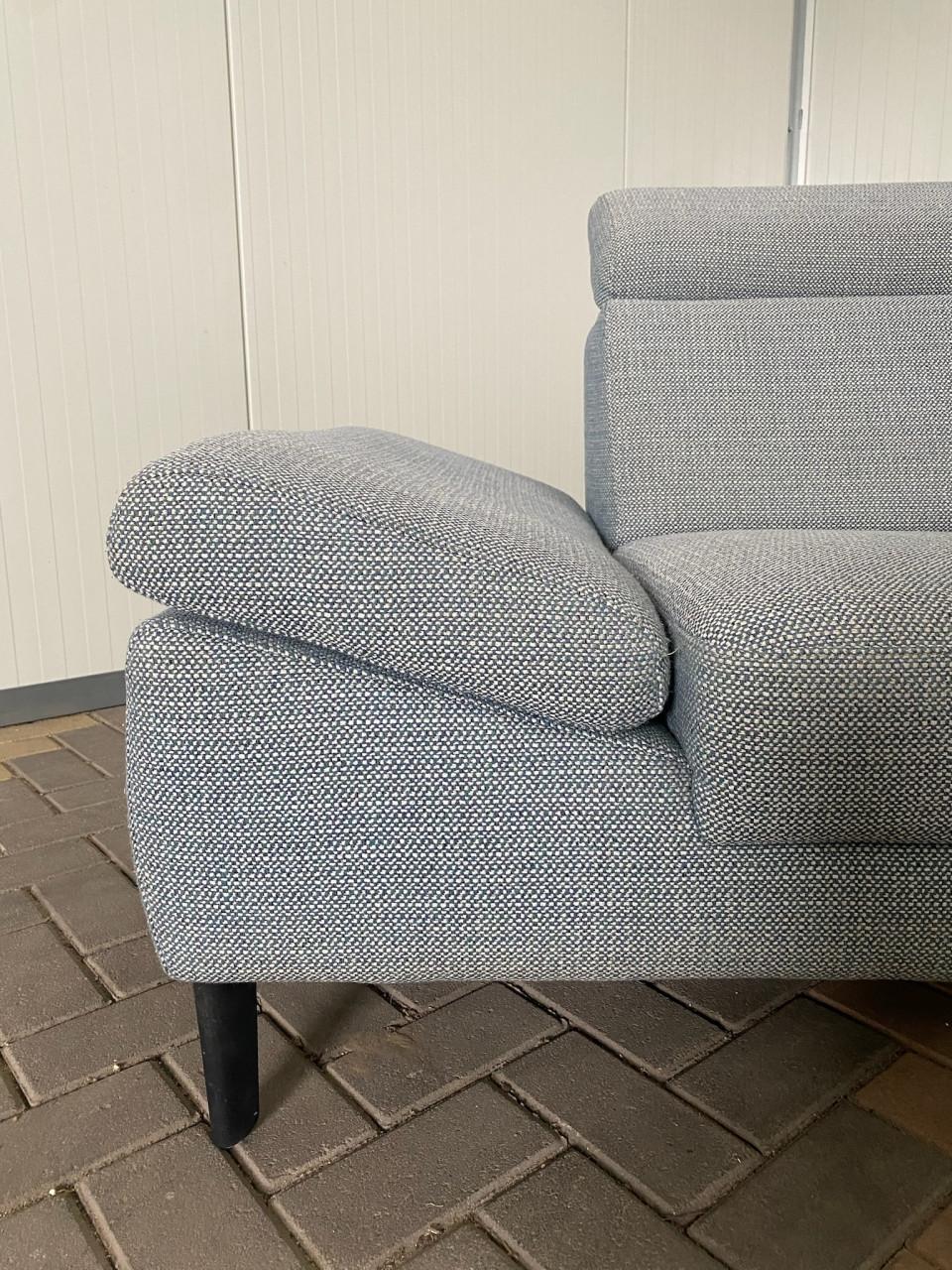 GRATIS LEVERING HEEL BENELUX + DACH Montel Grijze 3-zitsbank met Verstelbar