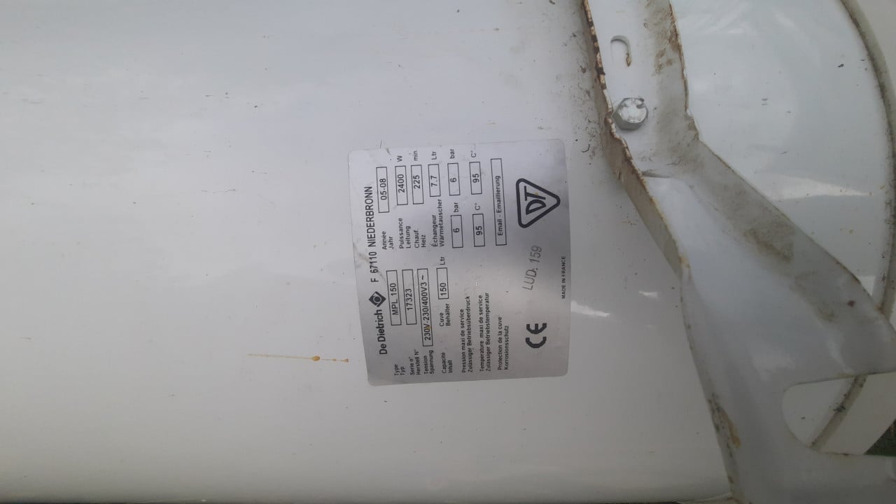 Boiler 150 liter
