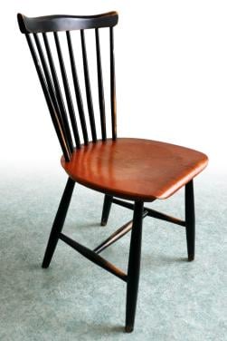 6x vintage Pastoe 'Haga' spijlenstoel
