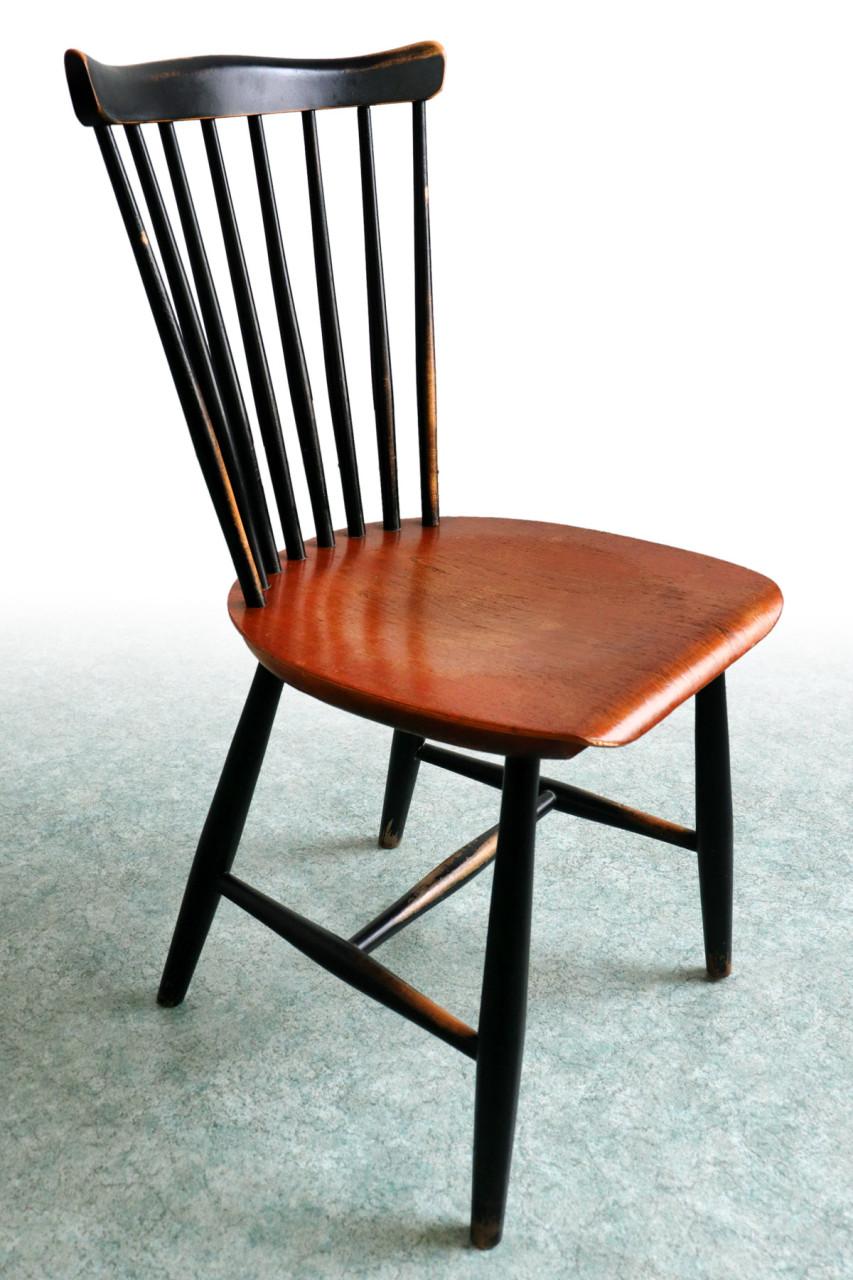 6x vintage Pastoe 'Haga' spijlenstoel