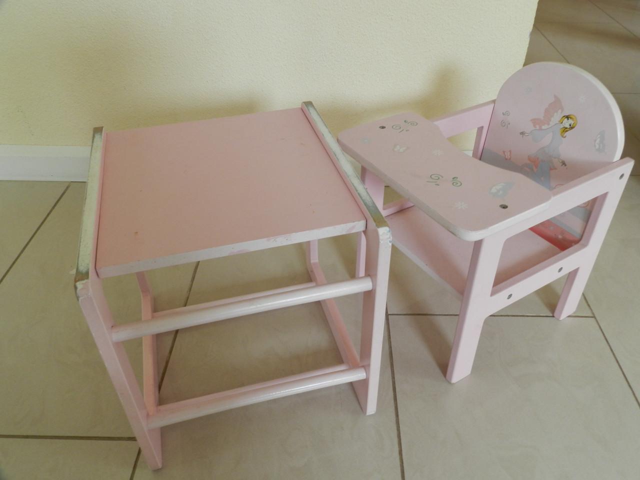 Kinderstoel + tafel t.b.v. Pop
