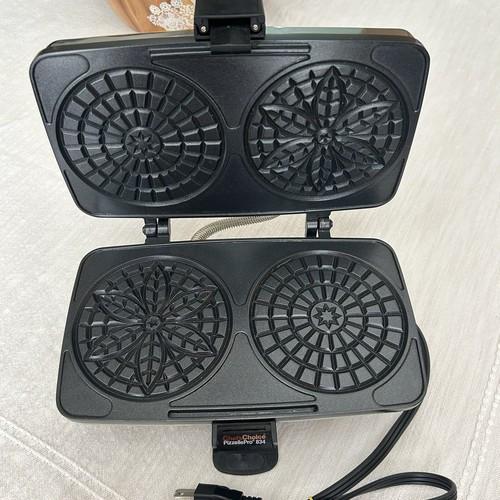 Gevraagd een Pizzellera wafelijzer om zeer dunne wafels te maken