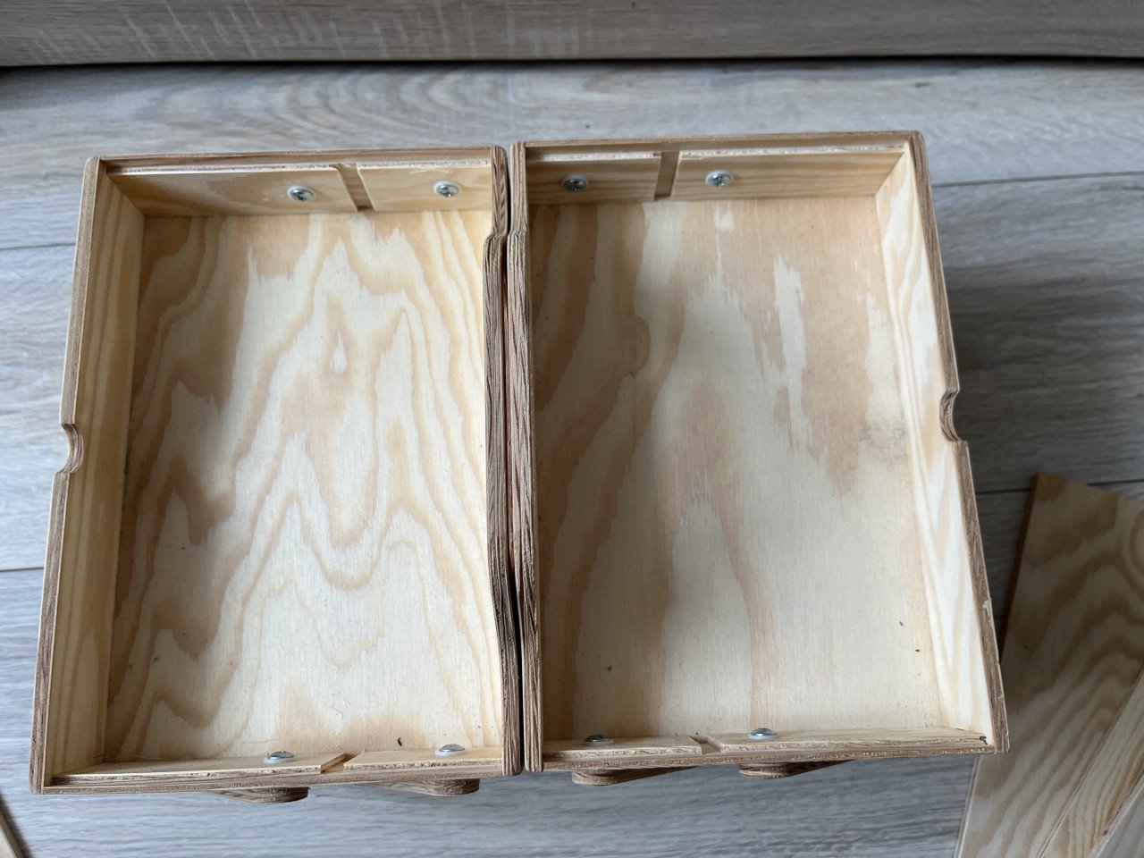 Houten opbergkist