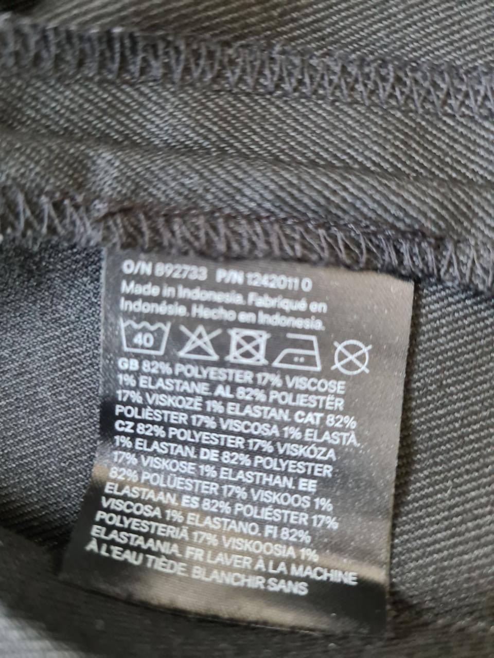 Zwart H&M overgooier met rits, maat 152