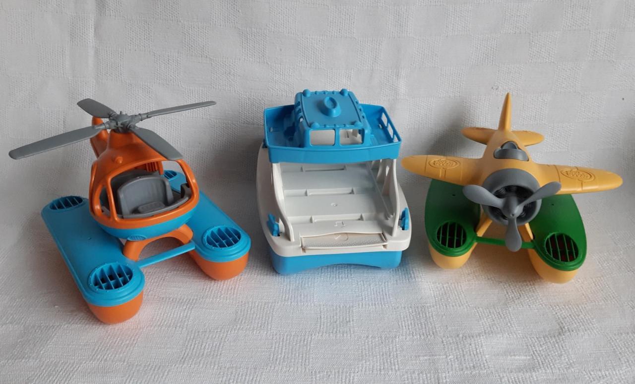 3 voertuigen van Green toys (nieuw per stuk 24,00!)
