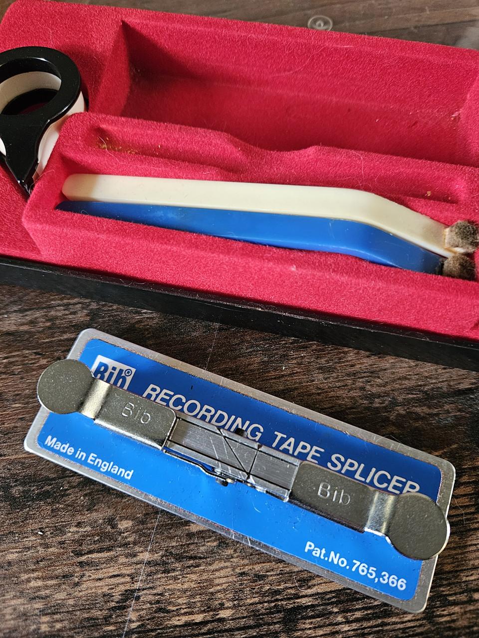 Zgan Vintage Bib Tape Head Cleaner & Splicer Set