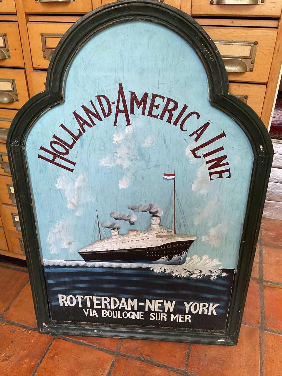 Holland - Amerika lijn pubbord