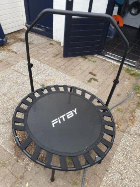 Fitby fitness Trampoline Ø102 cm met Verstelbare Handgreep | Opvouwbaar