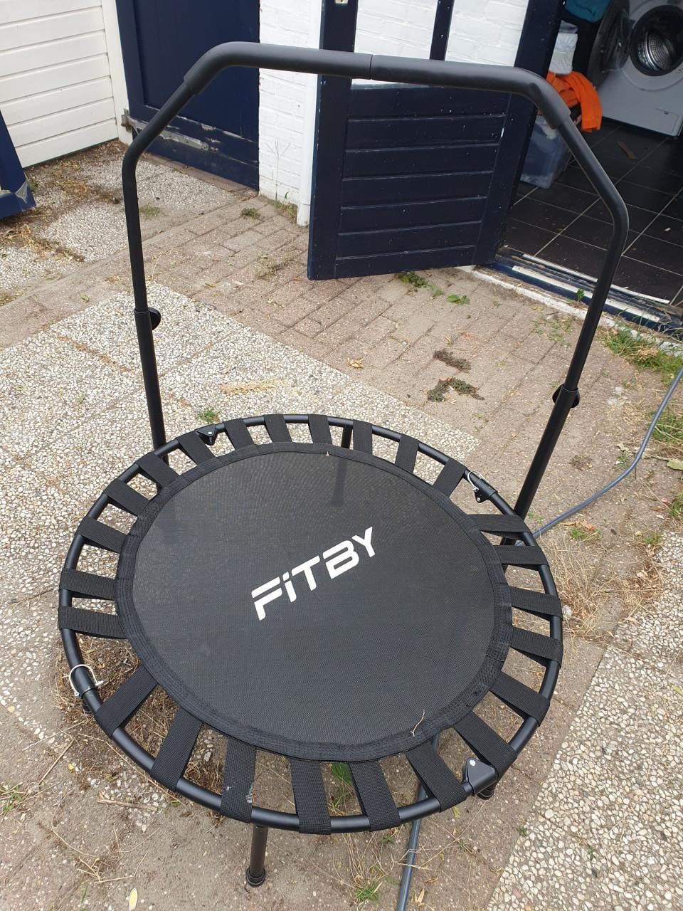 Fitby fitness Trampoline Ø102 cm met Verstelbare Handgreep | Opvouwbaar