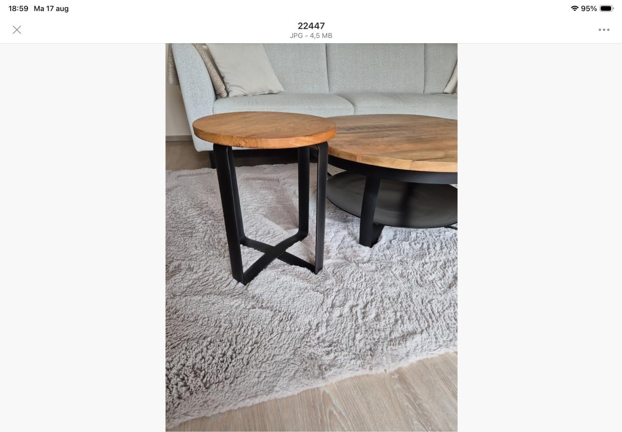 Salontafel en bijzettafeltje