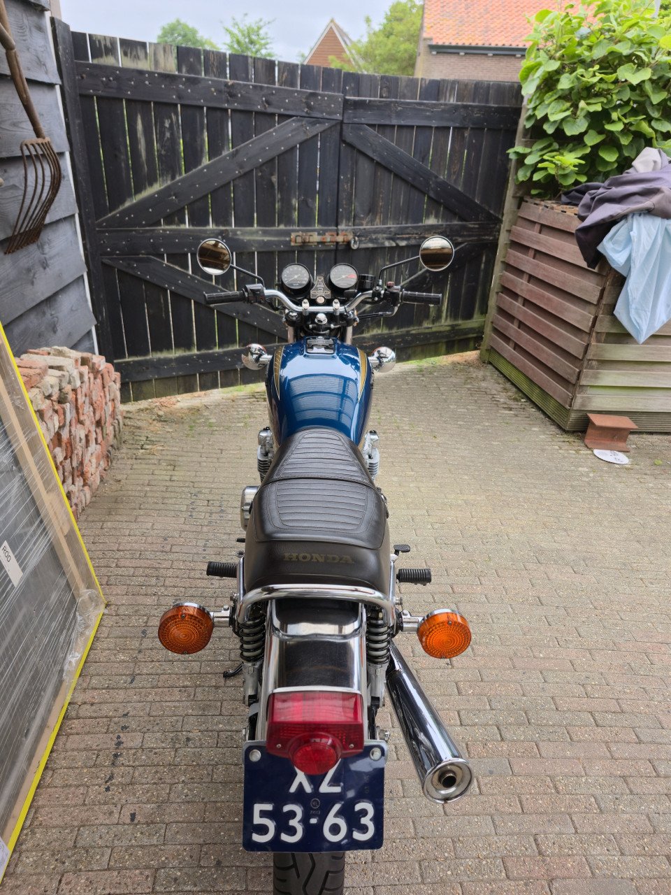 Honda cb550 four 1977 blauw kompleet gereviseerd.