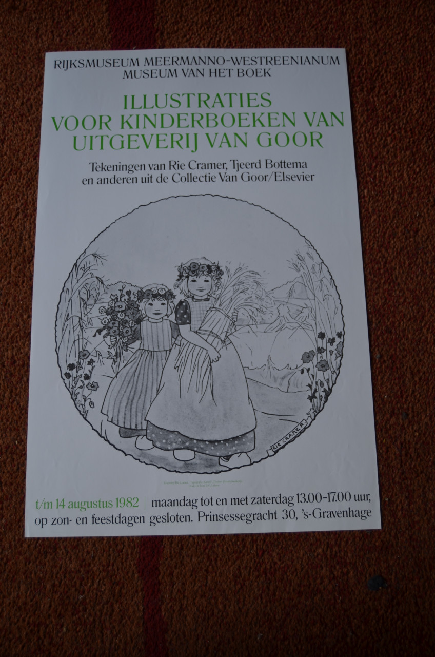 Museumtentoonstellingen op een poster Meermanno Den Haag