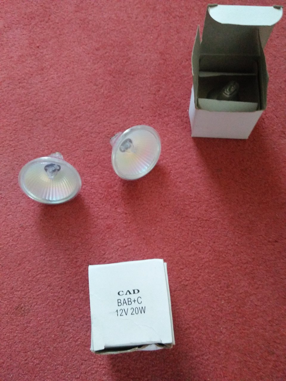 12V 20Watt Halogeen spotjes 4 stuks