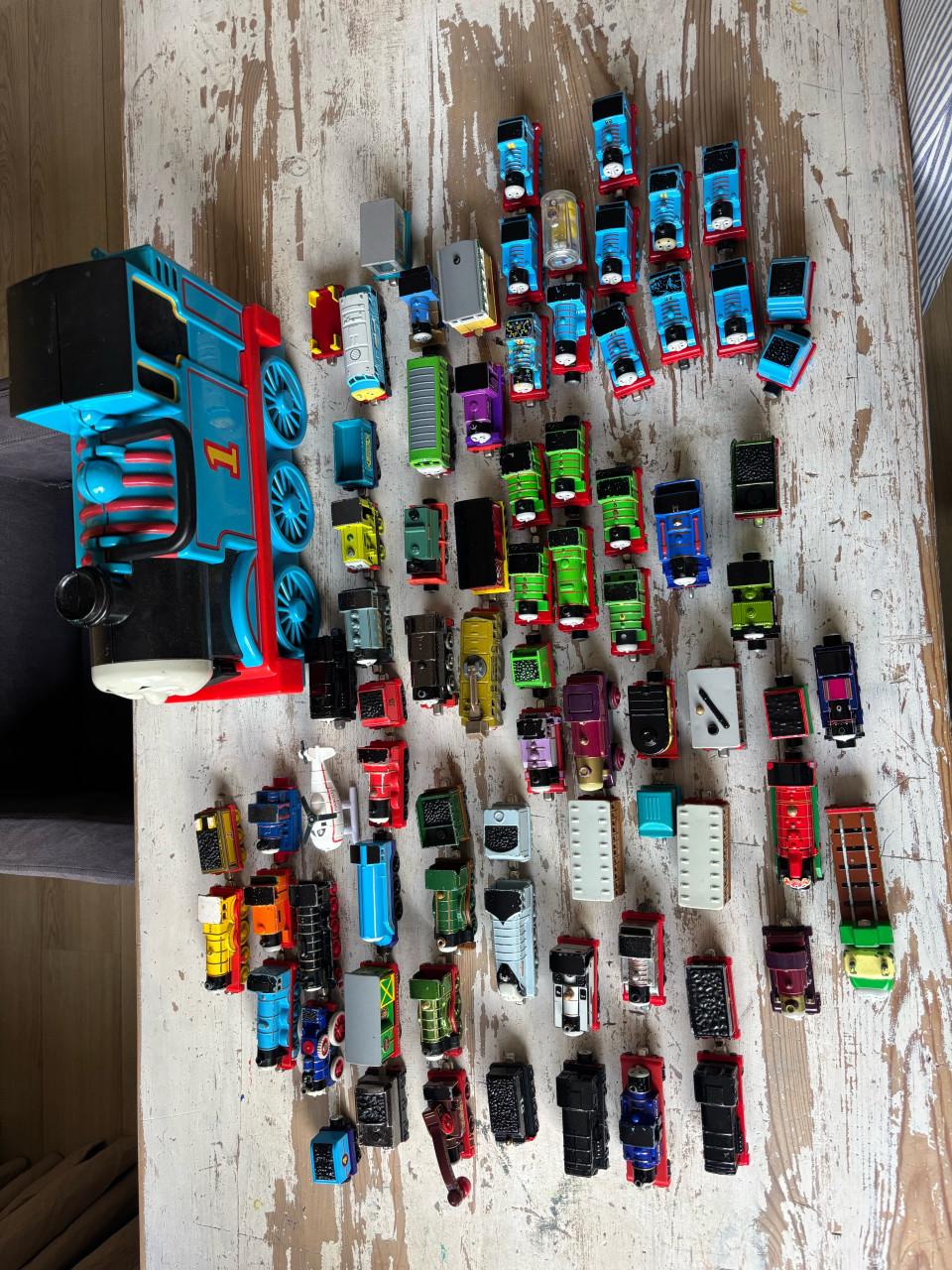 Metalen Thomas de treintjes