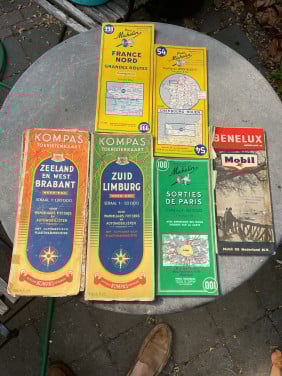 Vintage landkaarten