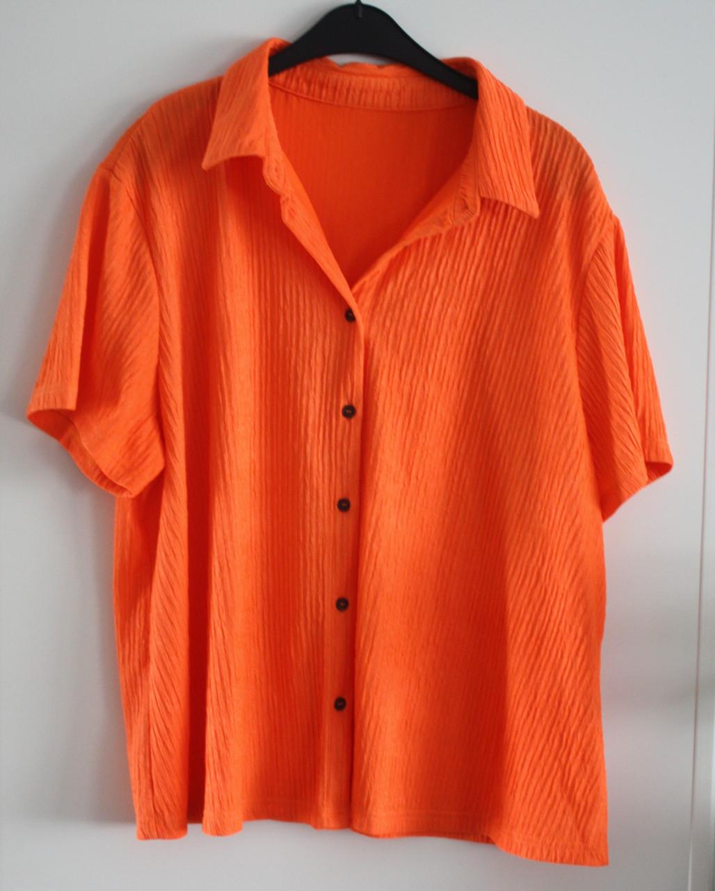 Fel oranje blouse  maat 2xl
