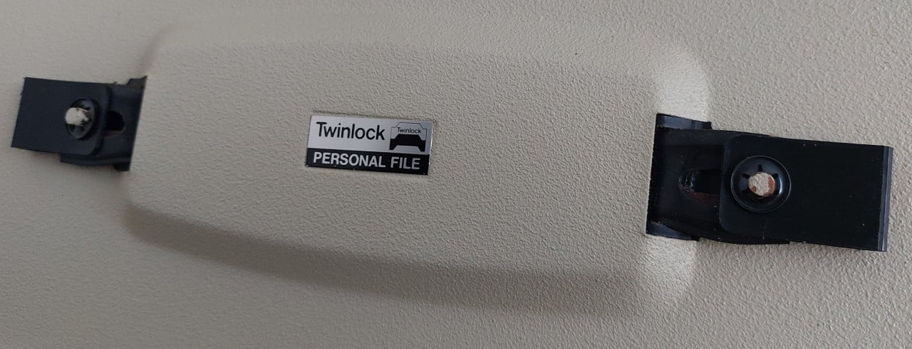 Twinlock Personal File dossierkoffer archiefkoffer vintage