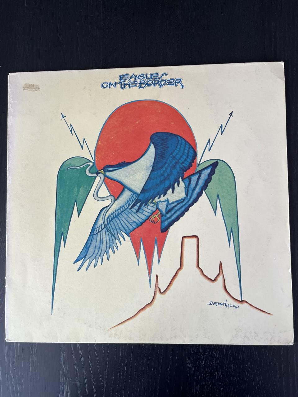 LP The Eagles, titel'On The Border'.