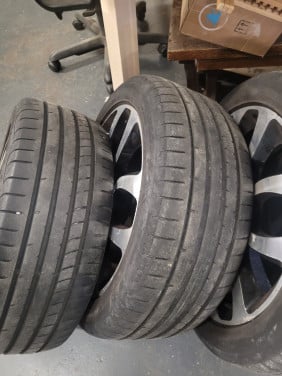 Aluminium velgen incl.banden !!