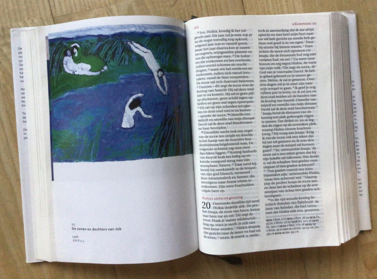 Bijbel met werken van Kees de Kort