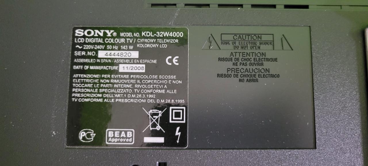 Sony lcd tv 32" full hd