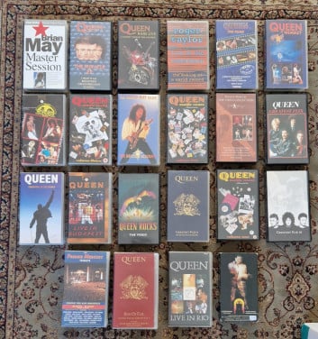 Queen VHS videobanden 22x
