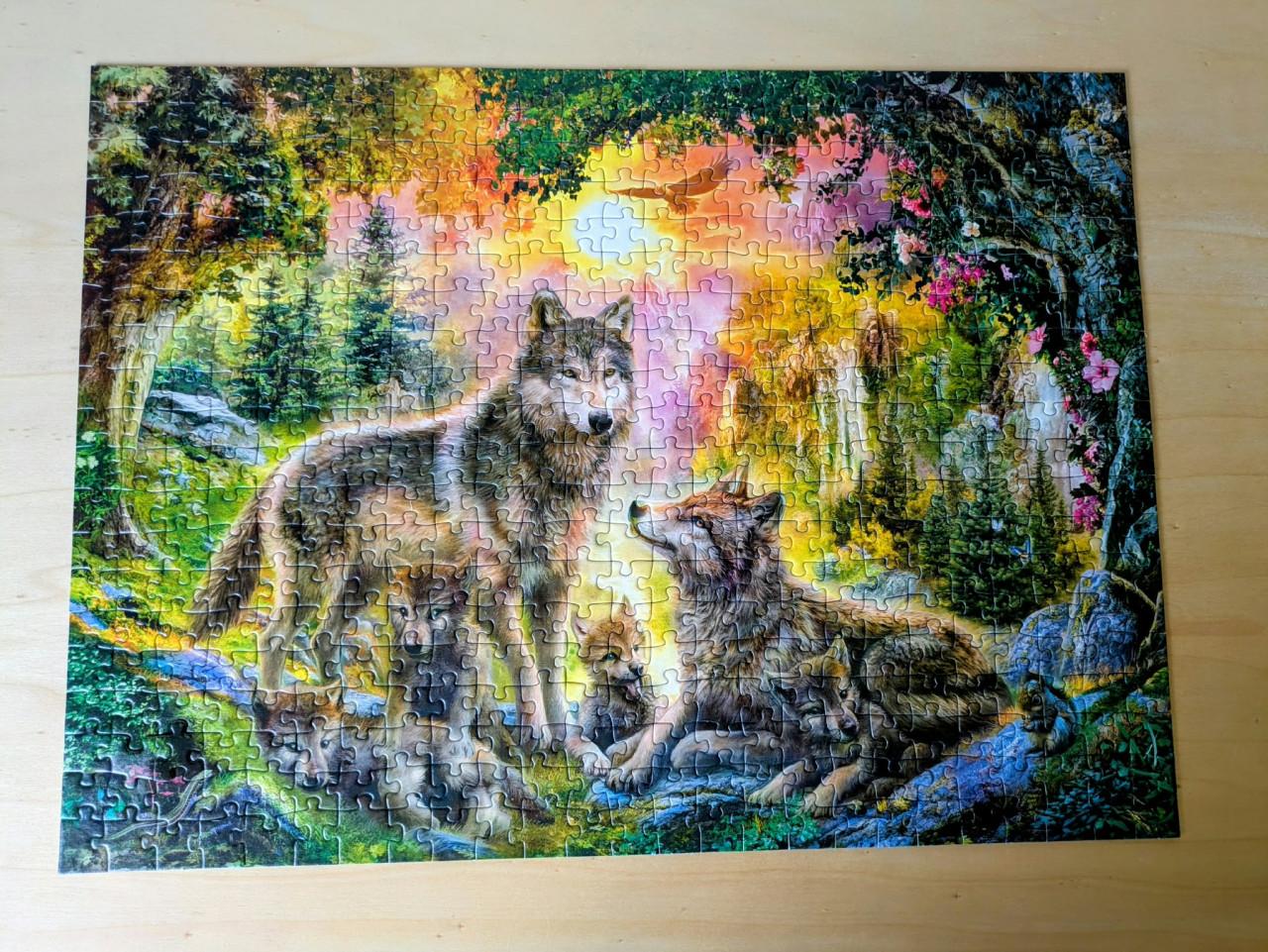 Puzzel Wolvenfamilie
