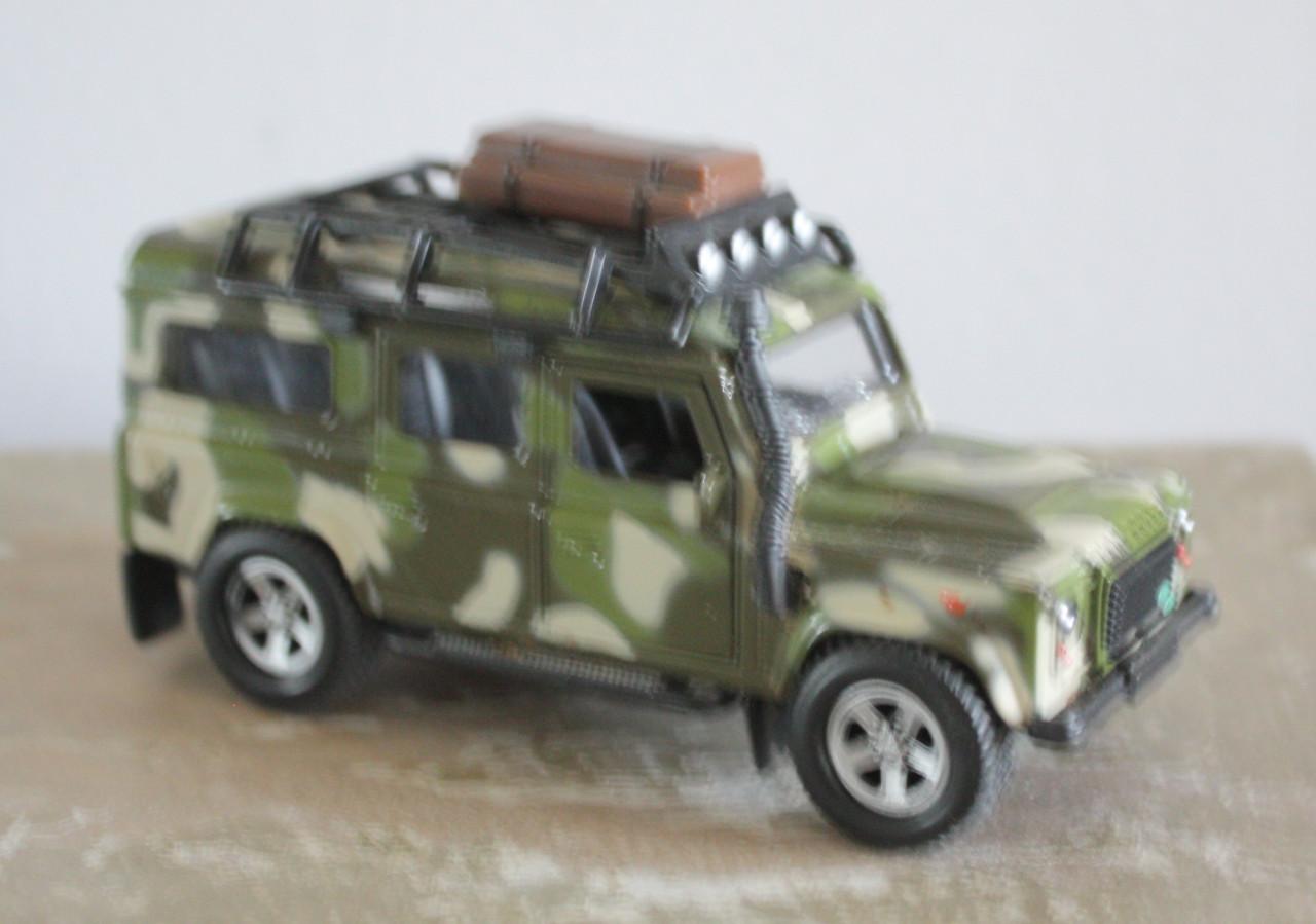 Landrover speelgoed auto legerprint