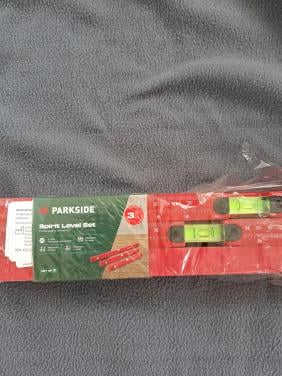 3 nieuwe waterpassen van parkside