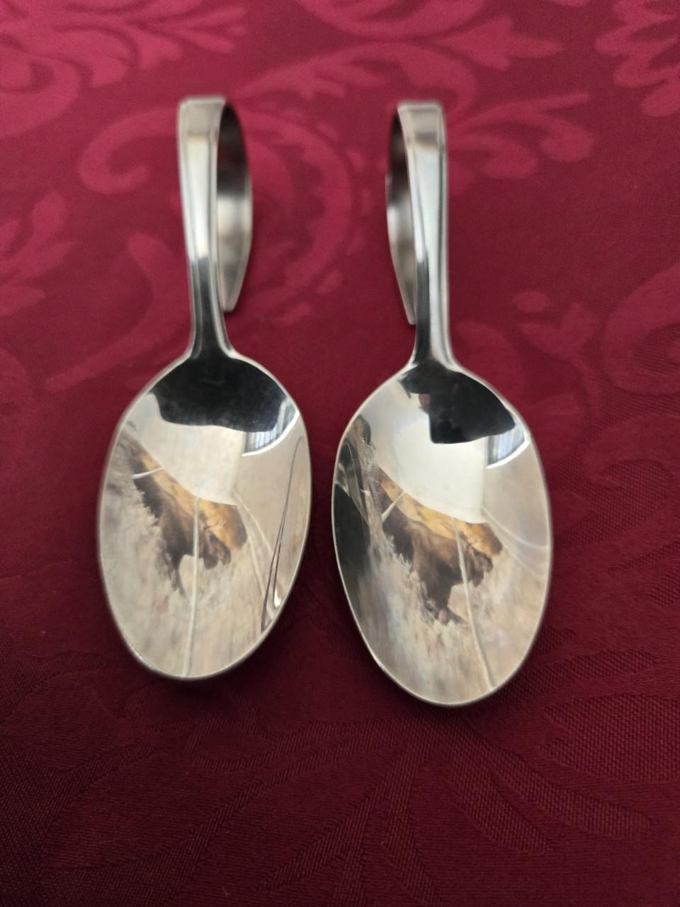 2 x 2 Amuselepels 12cm 2 WMF Cromargen, 2 18/10 RVS