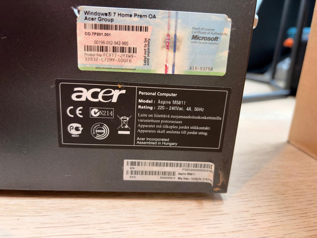 Acer pc met monitor