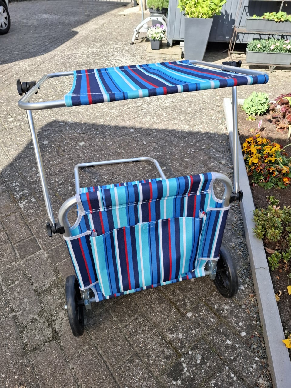 Human nature strandstoel met zonneluifel