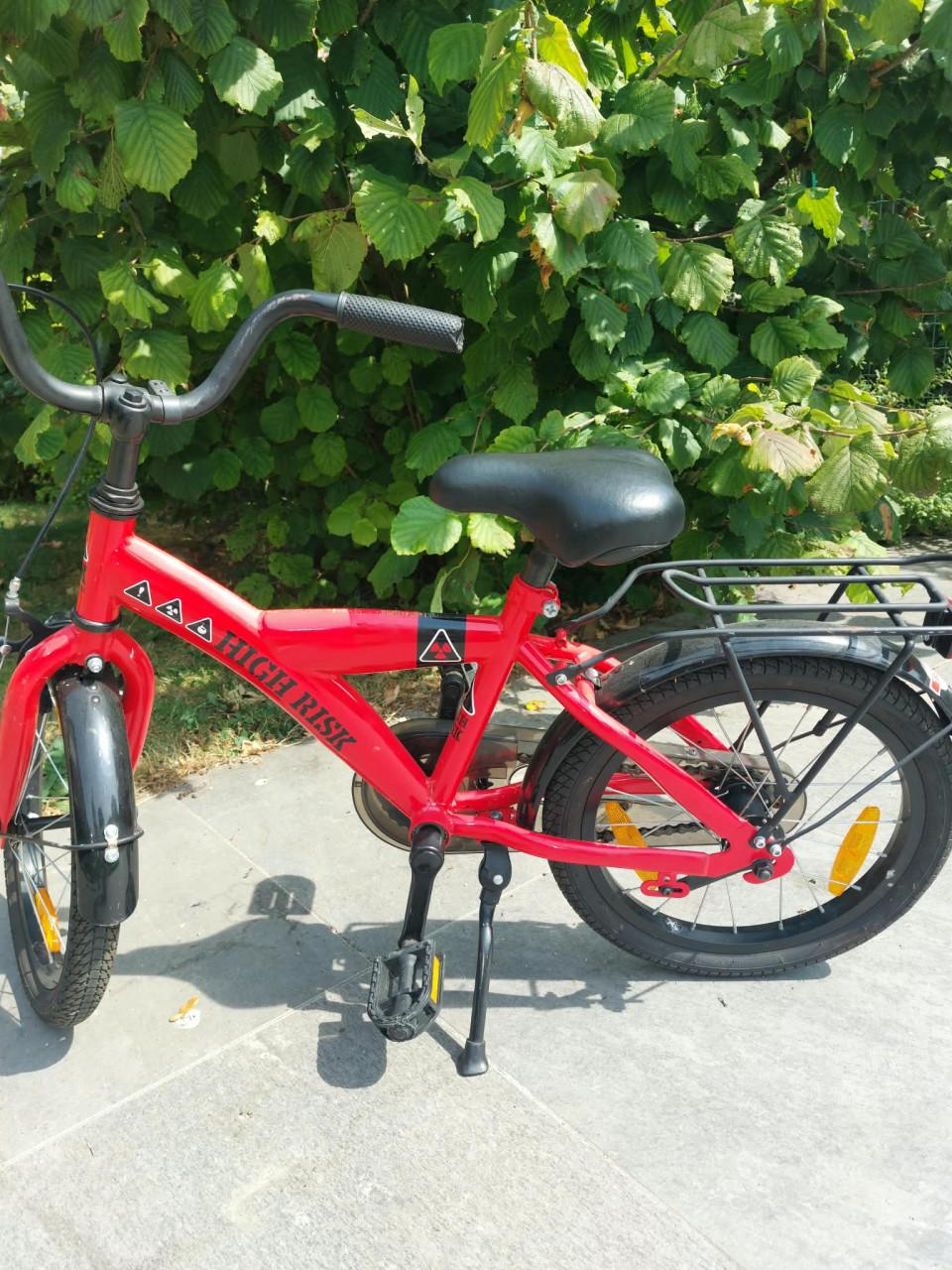 Kinderfiets jongens 16 inch High Risk Rood