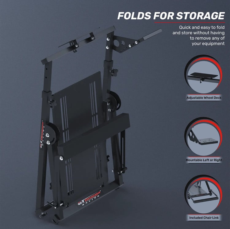 Opvouwbare sim racing stuurstandaard - Apex wheel stand