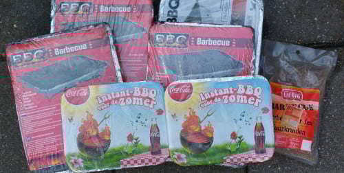 6 st. Wegwerp BBQ's