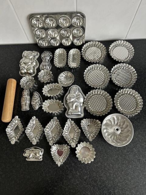 Allerlei bakvormpjes. cake vormpjes,  taartbodem vormpjes,