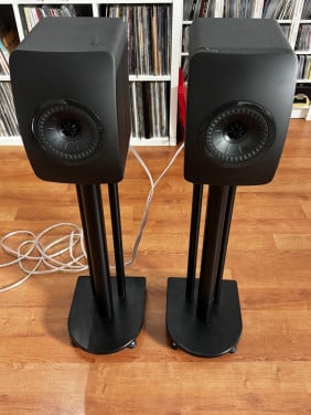 Set KEF LS50 Black Edition luidsprekers
