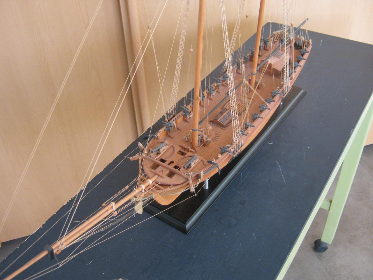 Scheepsmodel Franse brik.